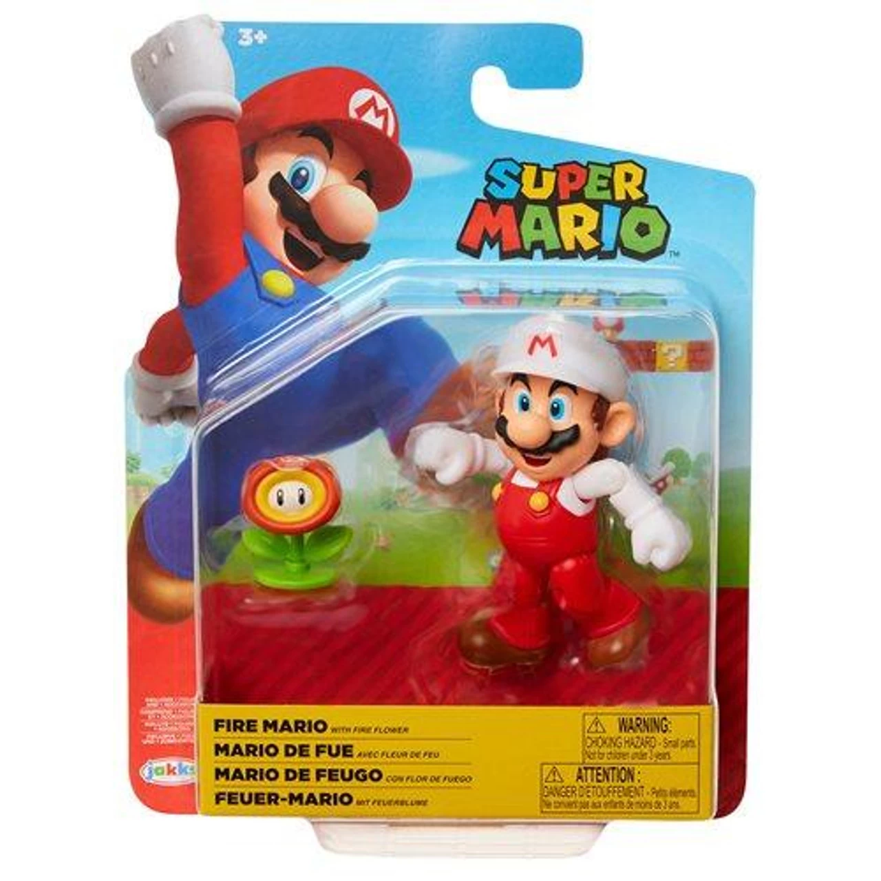 JAKKS PACIFIC Jakks Fire Mario With Fire Flower Action Figure 4 JAKKS PACIFIC Jakks Fire Mario With Fire Flower Action Figure - Image 2