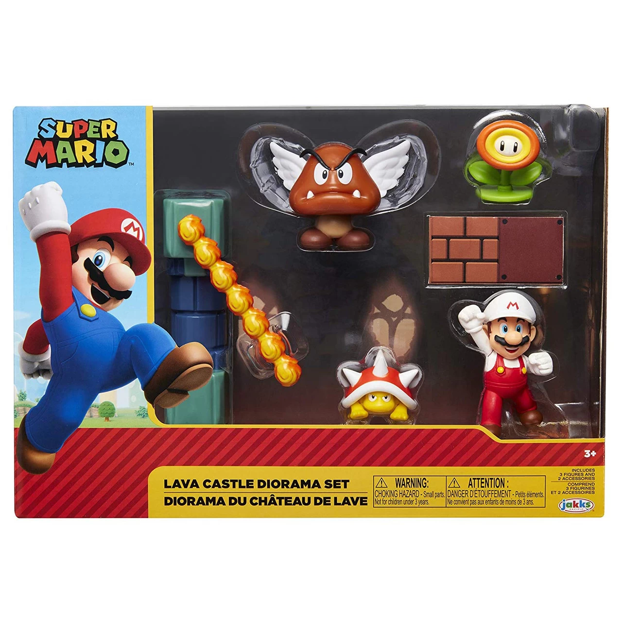 JAKKS PACIFIC Jakks Super Mario Lava Castle Diorama Set 3 JAKKS PACIFIC Jakks Super Mario Lava Castle Diorama Set
