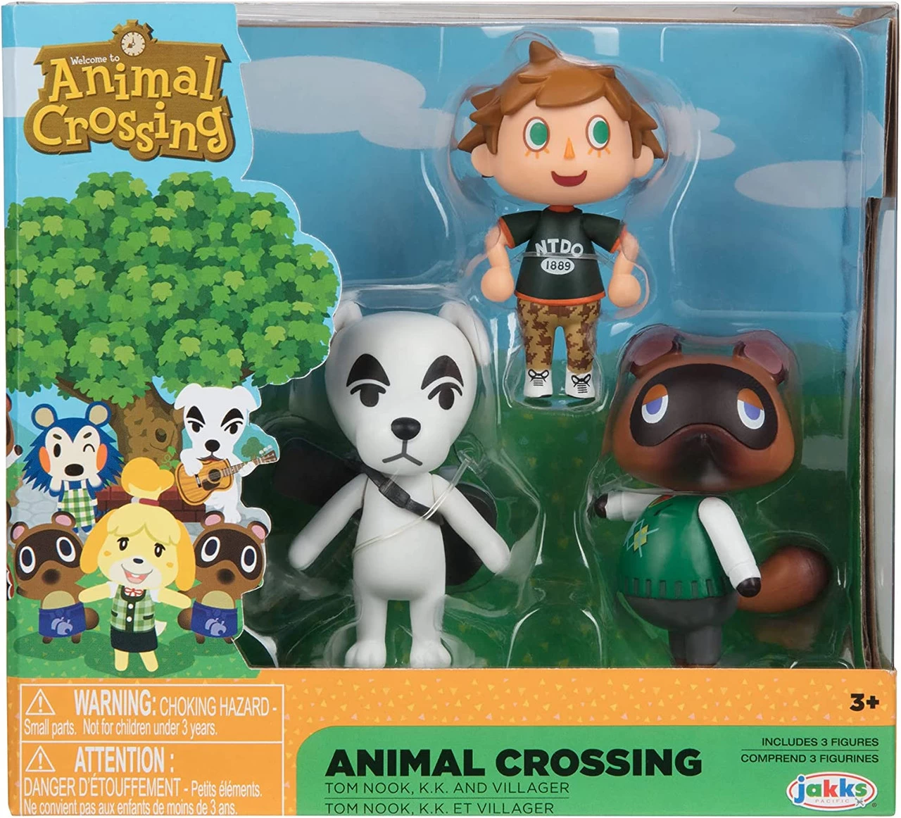 JAKKS PACIFIC Jakks Animal Crossing Action Figure 3 Pack 3 JAKKS PACIFIC Jakks Animal Crossing Action Figure 3 Pack