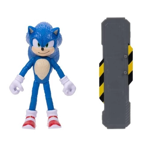 JAKKS PACIFIC Sonic The Hedgehog - Movie 2 - 4" Sonic Figure 3 JAKKS PACIFIC Sonic The Hedgehog - Movie 2 - 4" Sonic Figure - Image 2