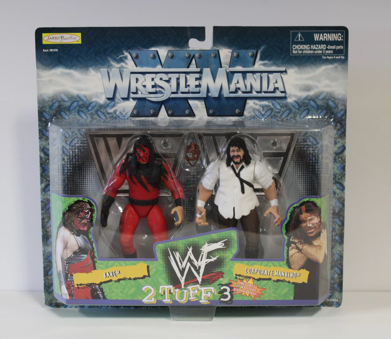 JAKKS PACIFIC Jakks Wrestle Mania 2 Tuff 3 Kane Vs Corporate Mankindaction Figure 3 JAKKS PACIFIC Jakks Wrestle Mania 2 Tuff 3 Kane Vs Corporate Mankindaction Figure