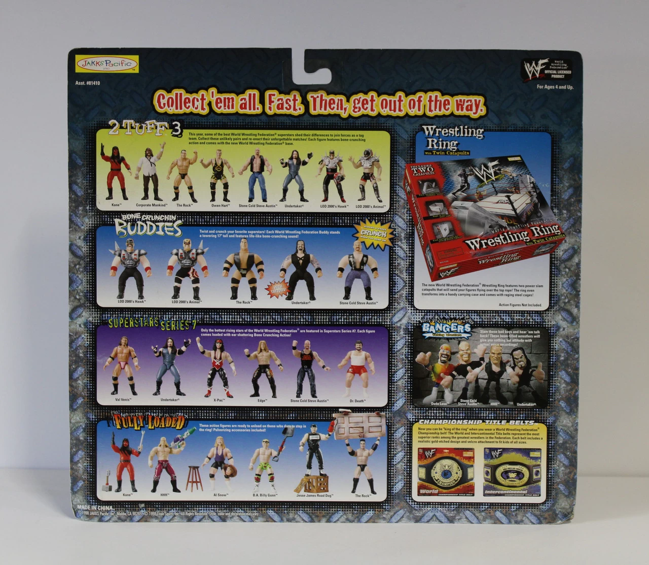 JAKKS PACIFIC Jakks Wrestle Mania 2 Tuff 3 Kane Vs Corporate Mankindaction Figure 4 JAKKS PACIFIC Jakks Wrestle Mania 2 Tuff 3 Kane Vs Corporate Mankindaction Figure - Image 2