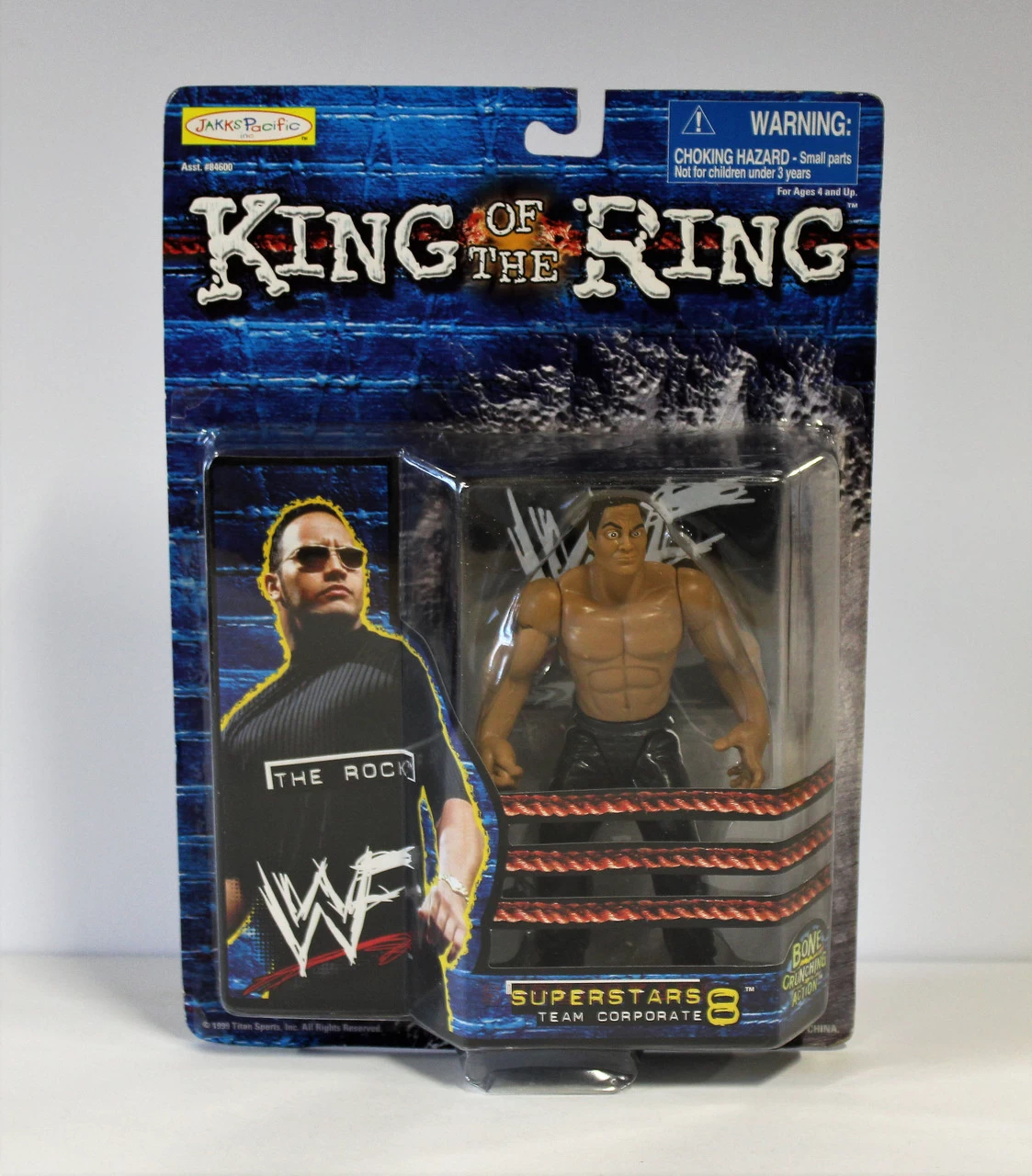 JAKKS PACIFIC Jakks King Of The Ring The Rock Action Figure 3 JAKKS PACIFIC Jakks King Of The Ring The Rock Action Figure