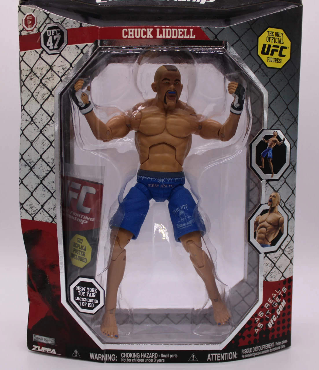 JAKKS PACIFIC JAKKS UFC Chuck Liddell New York Toy Fair 1/150 Exclusive Action Figure 9 JAKKS PACIFIC JAKKS UFC Chuck Liddell New York Toy Fair 1/150 Exclusive Action Figure - Image 7