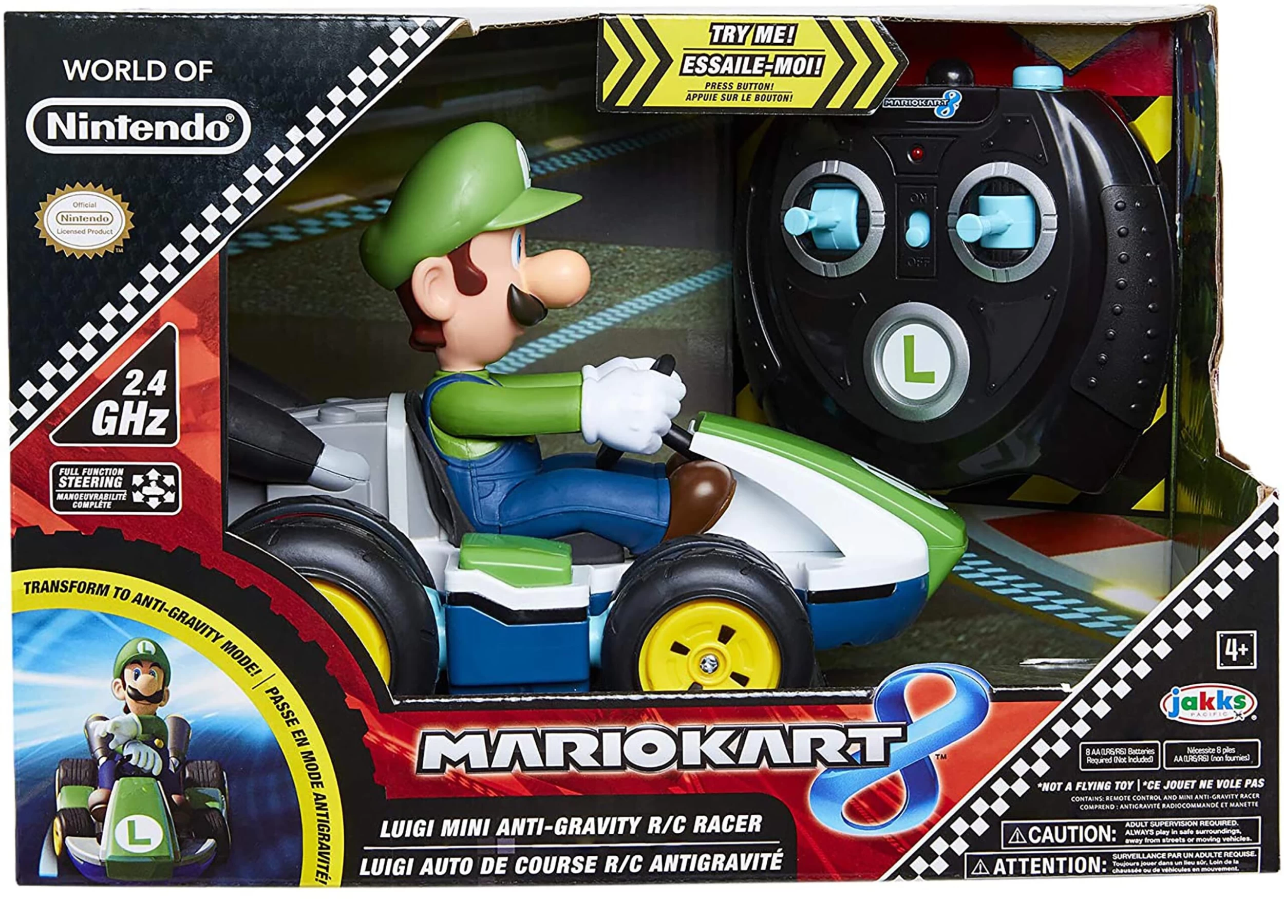 JAKKS PACIFIC Super Mario World Of Nintendo Mini RC Luigi Racer 4 JAKKS PACIFIC Super Mario World Of Nintendo Mini RC Luigi Racer - Image 2