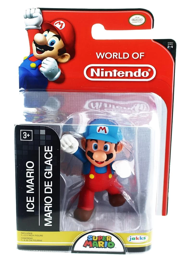 JAKKS PACIFIC World Of Nintendo 2.5" Mini Figure Ice Mario 3 JAKKS PACIFIC World Of Nintendo 2.5" Mini Figure Ice Mario