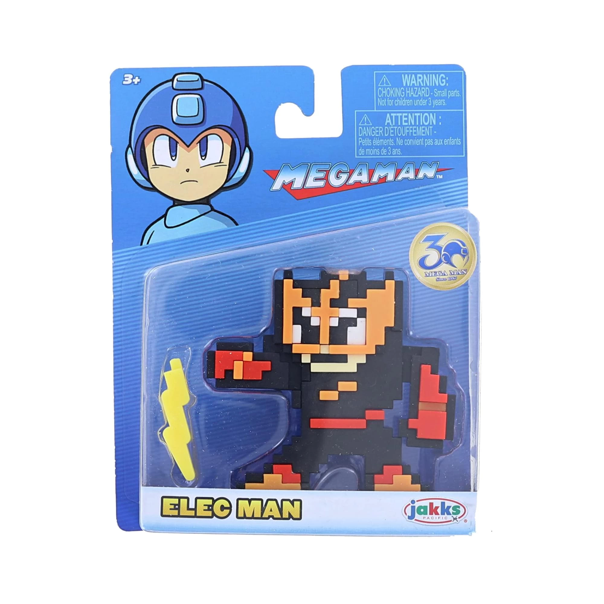 JAKKS PACIFIC Mega Man 8 Bit Figure | Elec Man 3 JAKKS PACIFIC Mega Man 8 Bit Figure | Elec Man