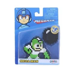JAKKS PACIFIC Mega Man 8 Bit Figure | Mega Man W/ Hyper Bomb