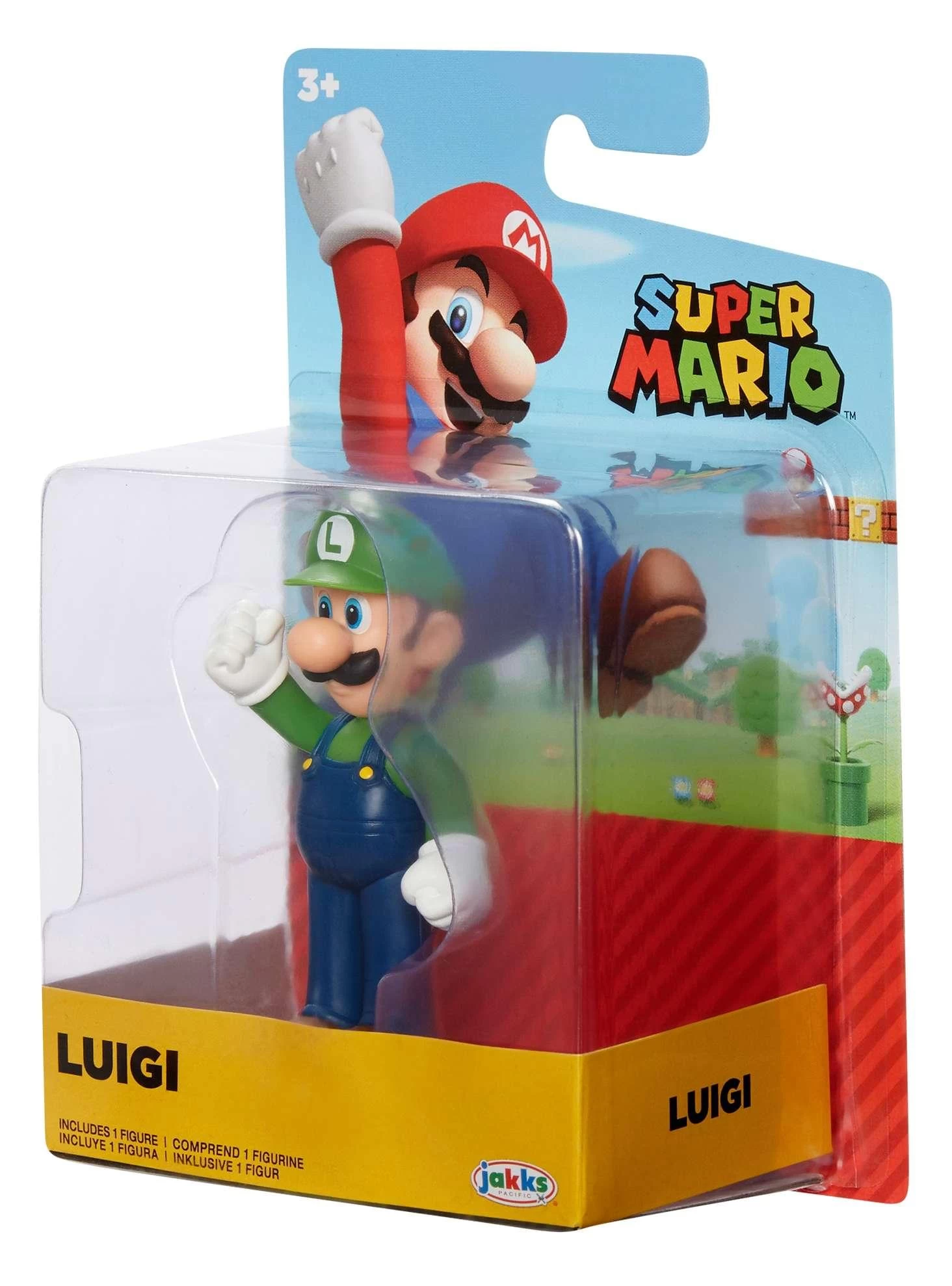 JAKKS PACIFIC Super Mario World Of Nintendo 2.5 Inch Figure | Standing Luigi 4 JAKKS PACIFIC Super Mario World Of Nintendo 2.5 Inch Figure | Standing Luigi - Image 2