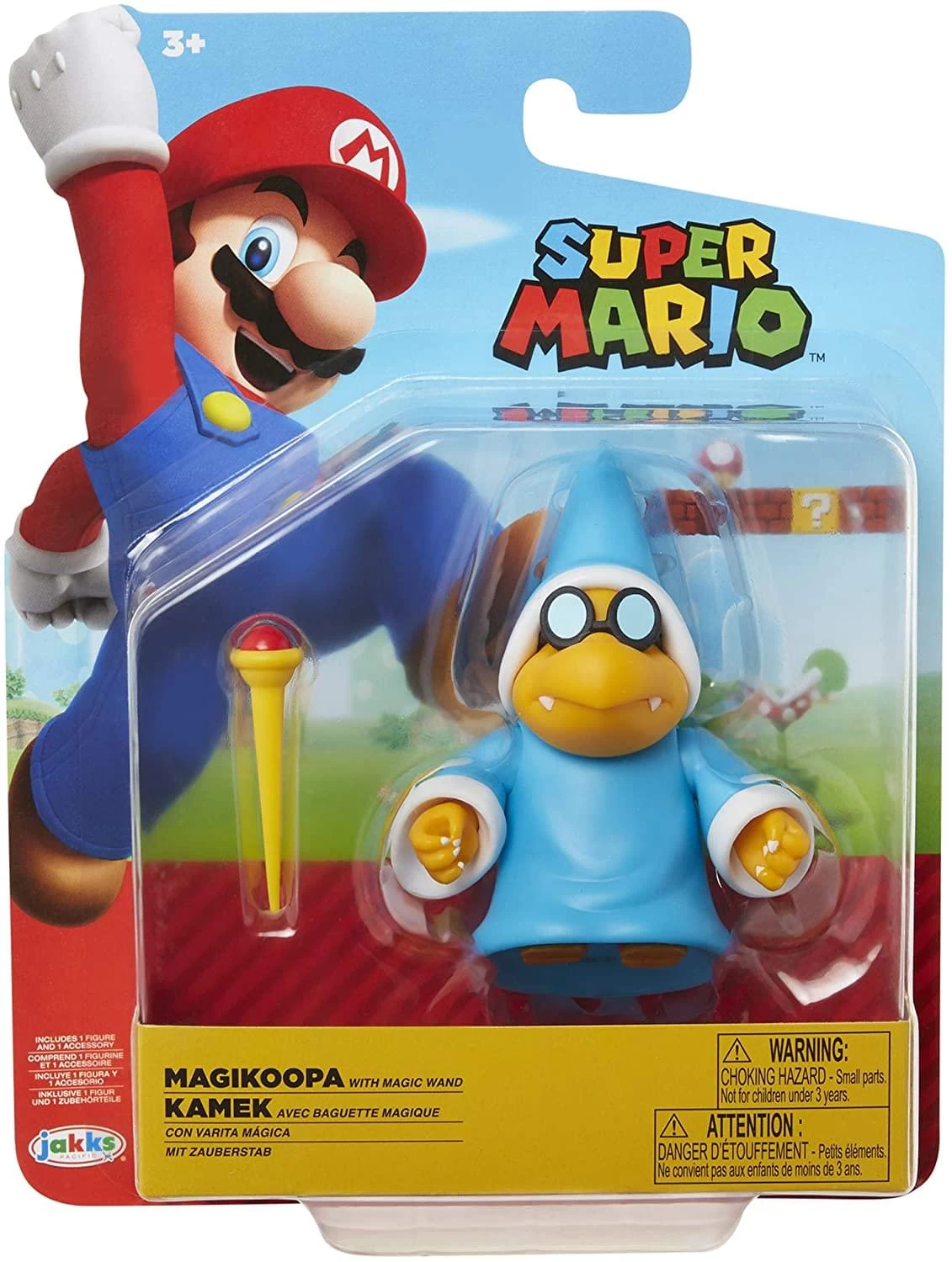 JAKKS PACIFIC Super Mario Bros. 4 Inch Action Figure | Magikoopa W/ Wand 5 JAKKS PACIFIC Super Mario Bros. 4 Inch Action Figure | Magikoopa W/ Wand - Image 3