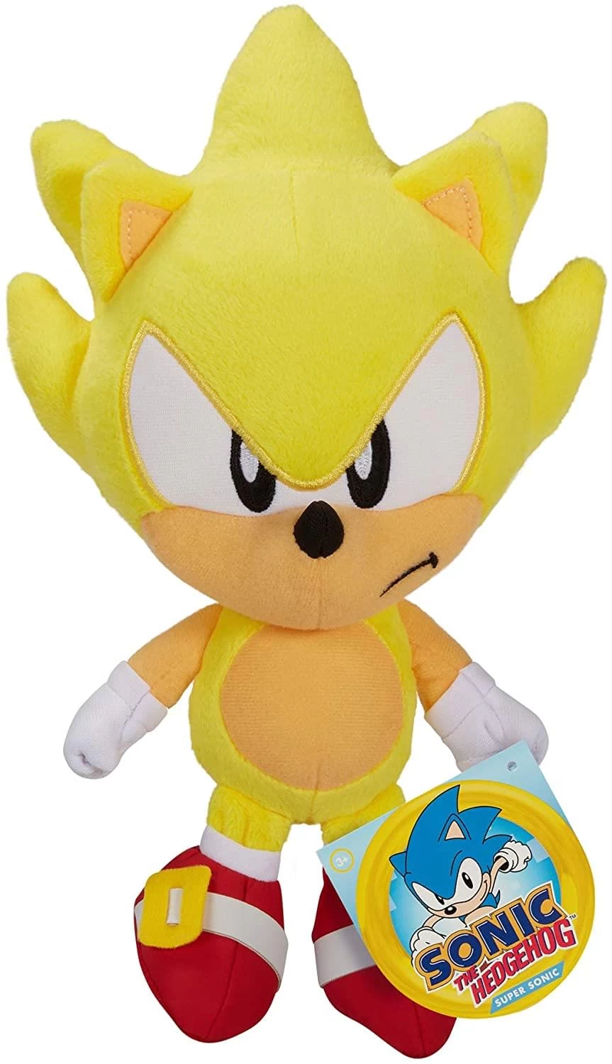 JAKKS PACIFIC Sonic The Hedgehog 7 Inch Character Plush | Super Sonic 3 JAKKS PACIFIC Sonic The Hedgehog 7 Inch Character Plush | Super Sonic
