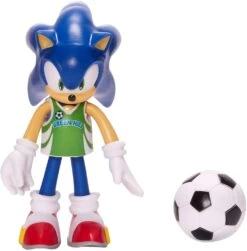 JAKKS PACIFIC Sonic The Hedgehog 4 Inch Bendable Figure | Soccor Sonic