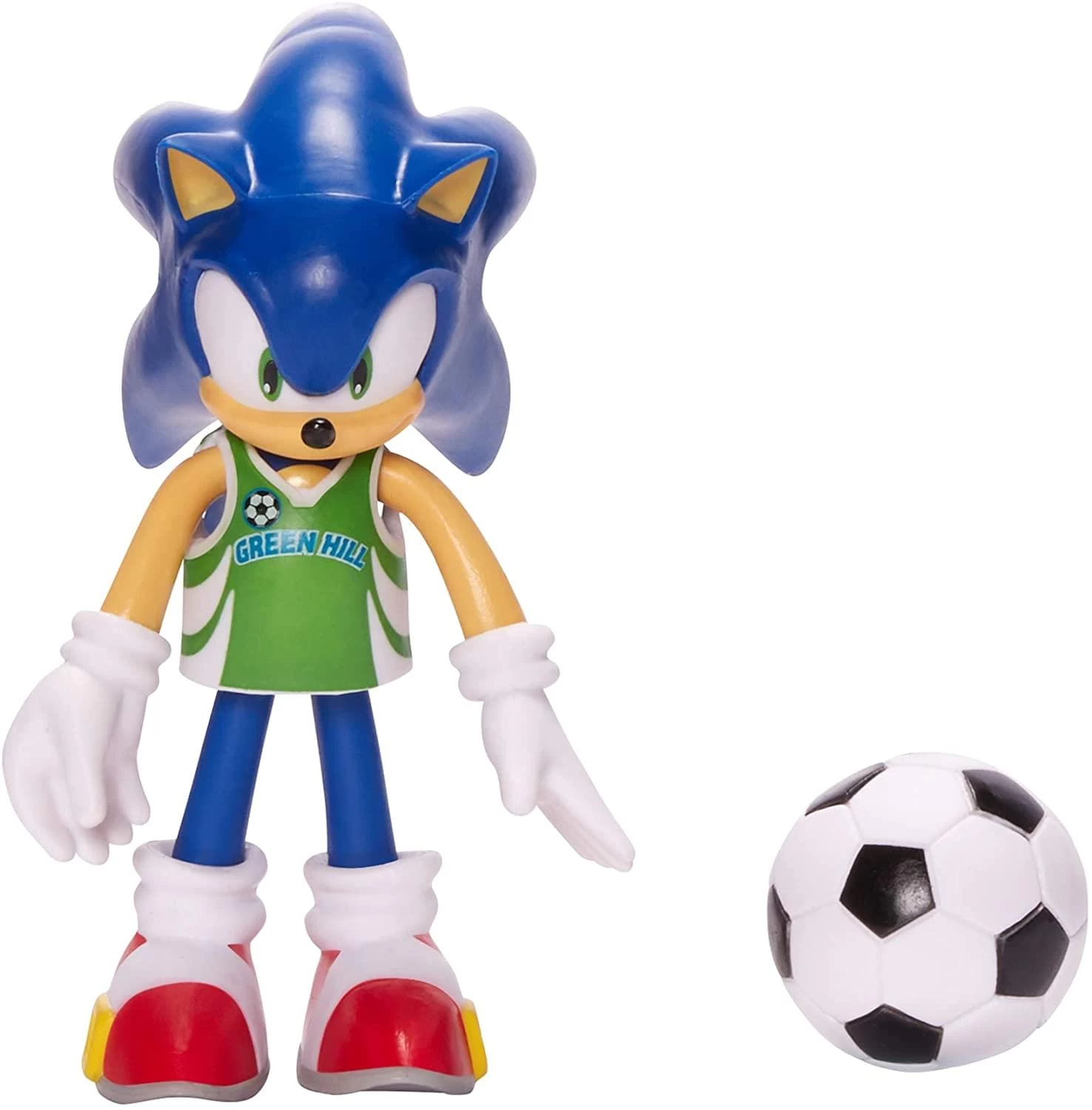 JAKKS PACIFIC Sonic The Hedgehog 4 Inch Bendable Figure | Soccor Sonic 3 JAKKS PACIFIC Sonic The Hedgehog 4 Inch Bendable Figure | Soccor Sonic