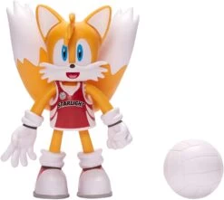 JAKKS PACIFIC Sonic The Hedgehog 4 Inch Bendable Figure | Volleyball Tails
