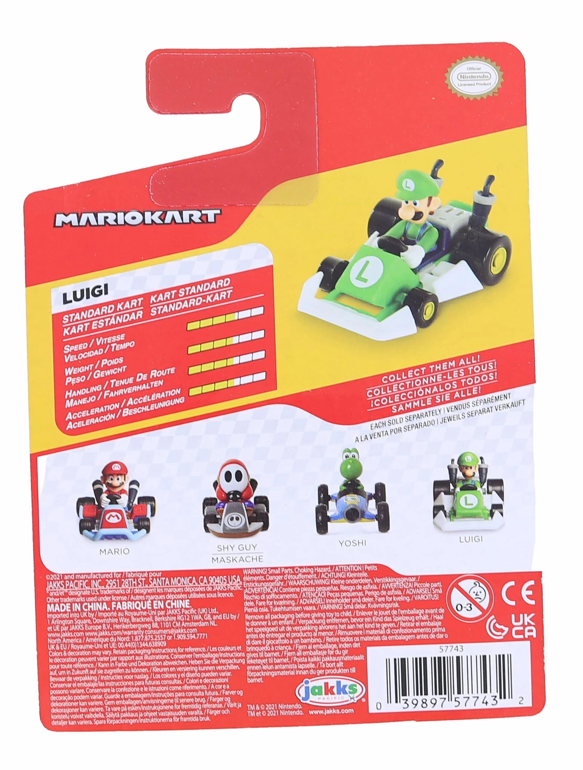 JAKKS PACIFIC Super Mario Kart Racers Wave 5 | Luigi 4 JAKKS PACIFIC Super Mario Kart Racers Wave 5 | Luigi - Image 2