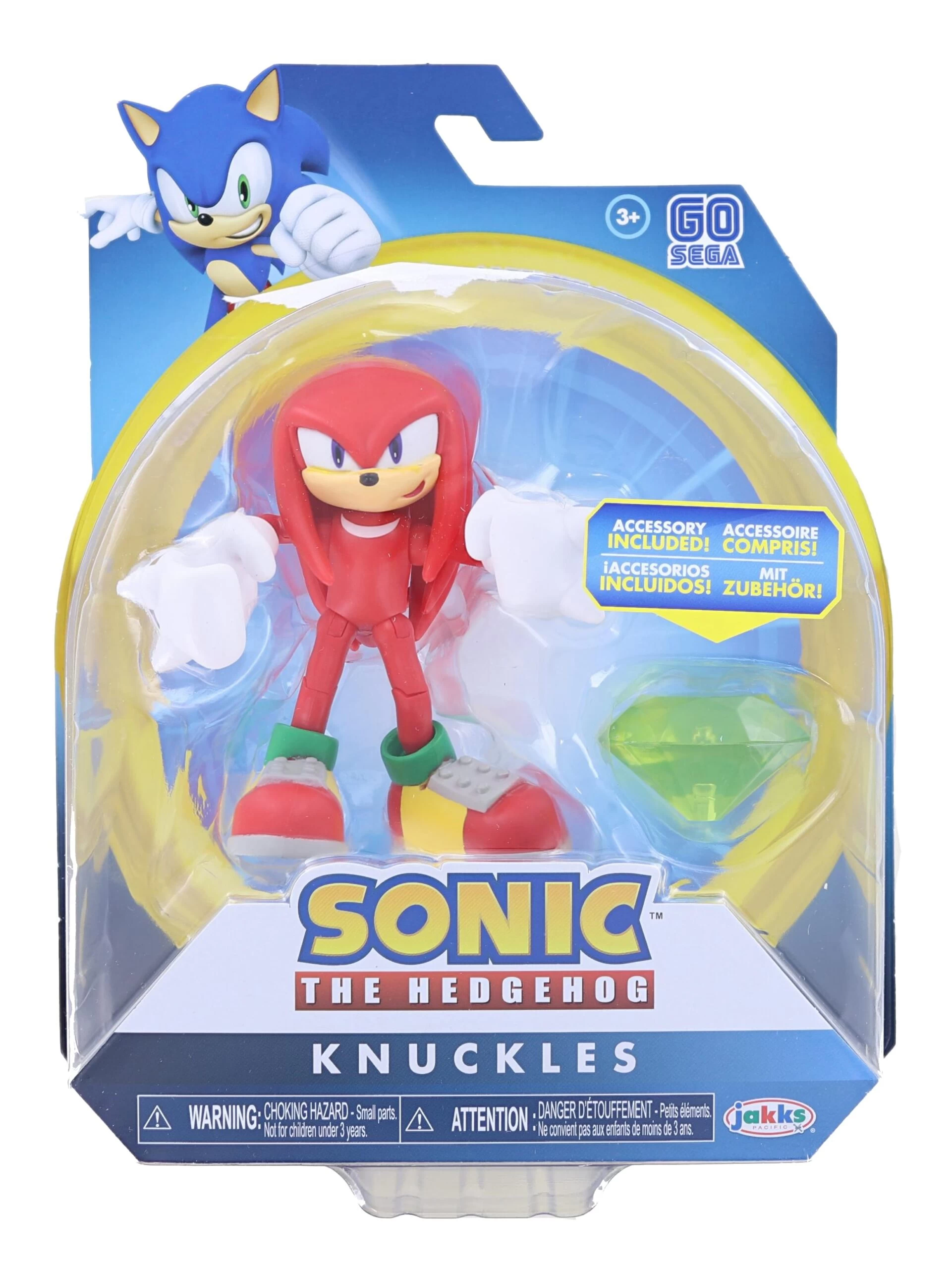JAKKS PACIFIC Sonic The Hedgehog 4 Inch Figure | Modern Knuckles 4 JAKKS PACIFIC Sonic The Hedgehog 4 Inch Figure | Modern Knuckles - Image 2