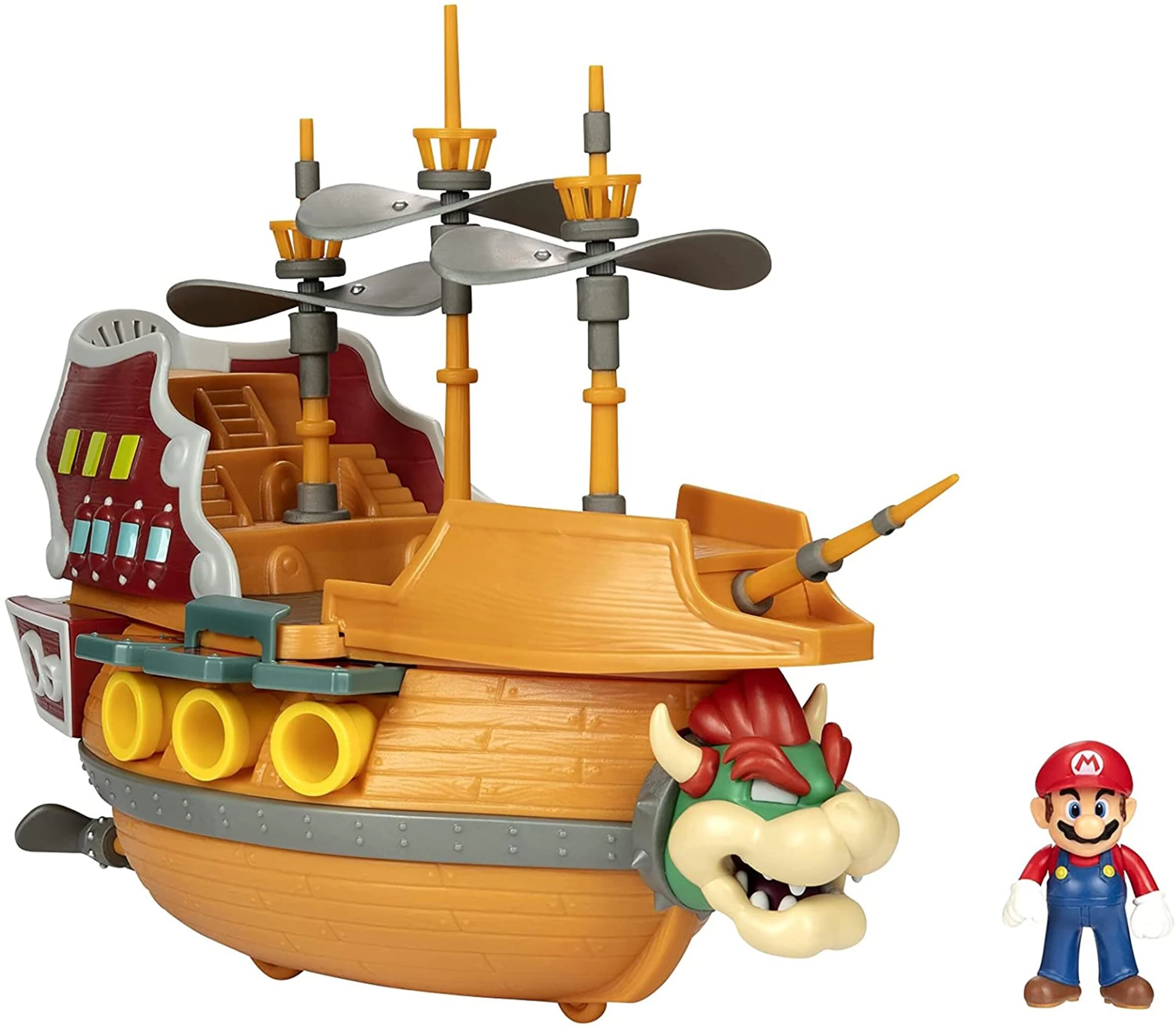 JAKKS PACIFIC Super Mario World Of Nintendo Bowsers Air Ship Deluxe Diorama Playset 3 JAKKS PACIFIC Super Mario World Of Nintendo Bowsers Air Ship Deluxe Diorama Playset