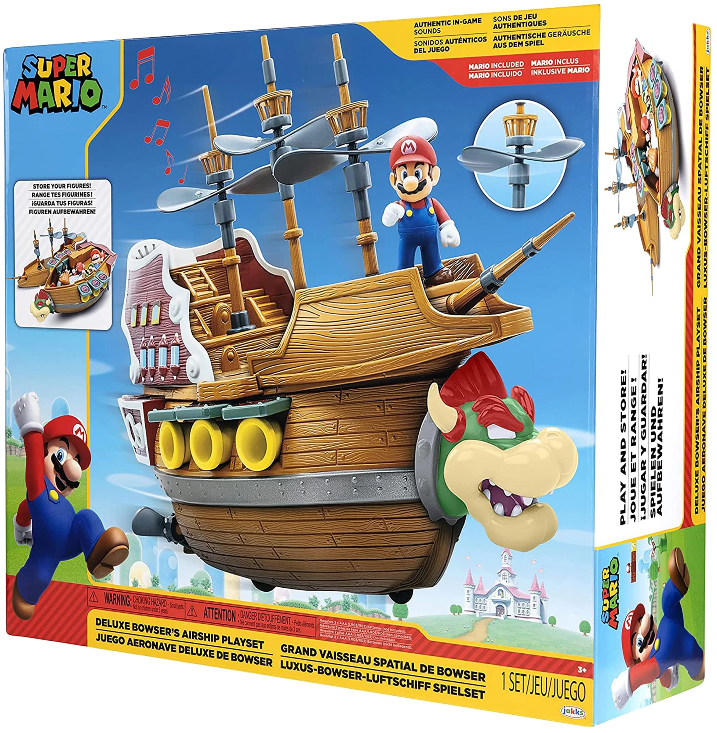 JAKKS PACIFIC Super Mario World Of Nintendo Bowsers Air Ship Deluxe Diorama Playset 4 JAKKS PACIFIC Super Mario World Of Nintendo Bowsers Air Ship Deluxe Diorama Playset - Image 2