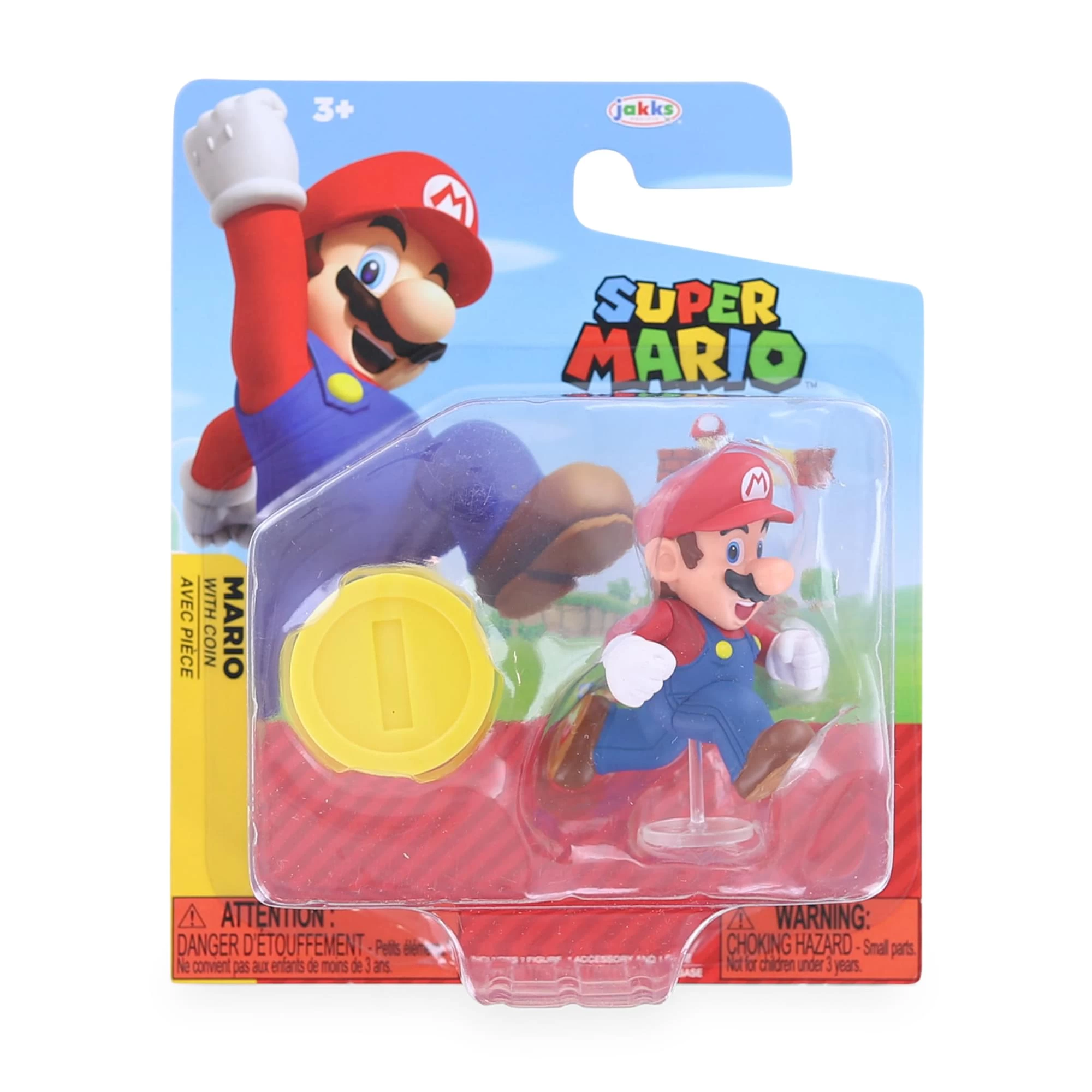 JAKKS PACIFIC Super Mario World Of Nintendo 2.5 Inch Figure | Mario With Coin 3 JAKKS PACIFIC Super Mario World Of Nintendo 2.5 Inch Figure | Mario With Coin