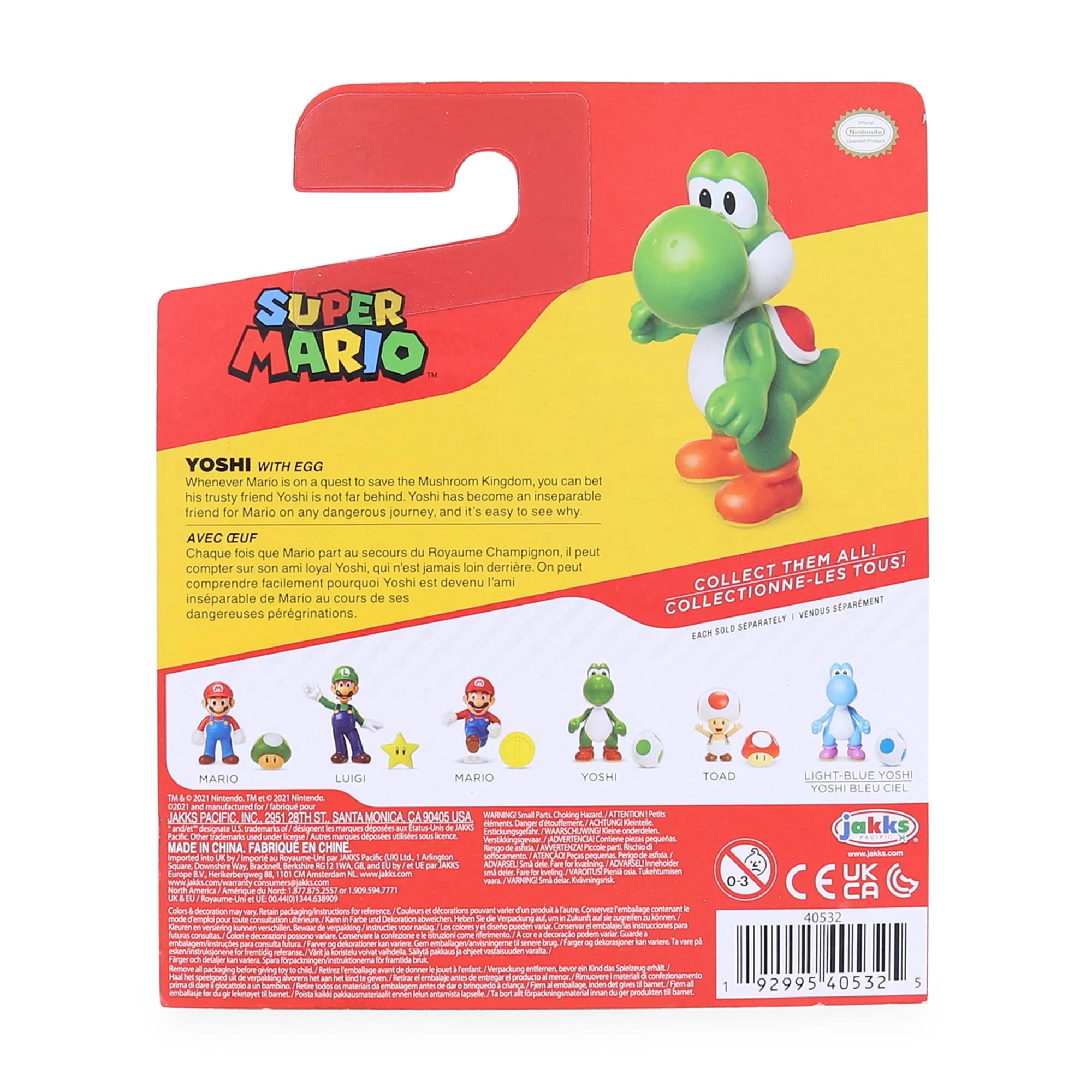 JAKKS PACIFIC Super Mario World Of Nintendo 2.5 Inch Figure | Yoshi With Egg 4 JAKKS PACIFIC Super Mario World Of Nintendo 2.5 Inch Figure | Yoshi With Egg - Image 2