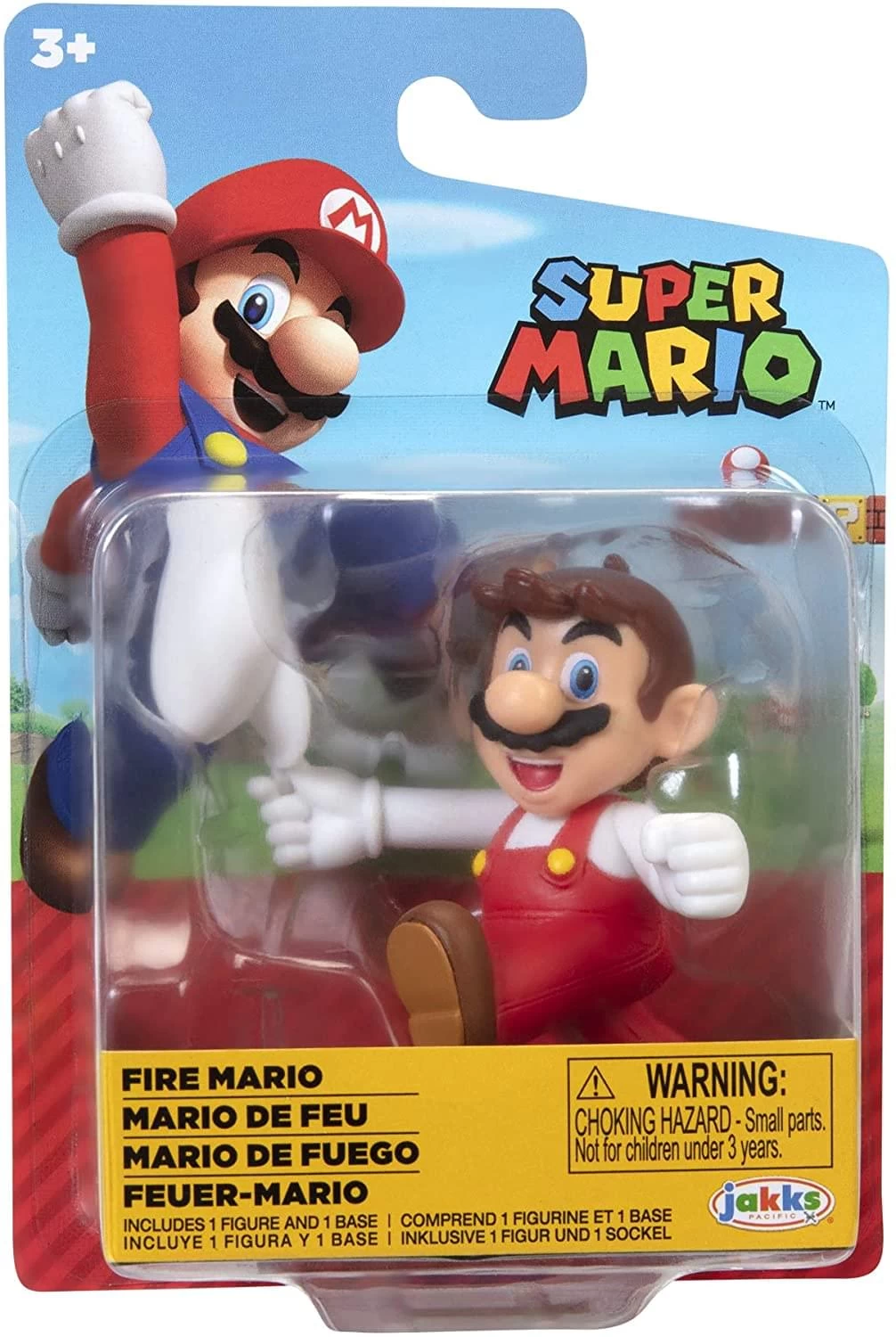 JAKKS PACIFIC Super Mario World Of Nintendo 2.5 Inch Figure | Tipping Hat Fire Mario 6 JAKKS PACIFIC Super Mario World Of Nintendo 2.5 Inch Figure | Tipping Hat Fire Mario - Image 4