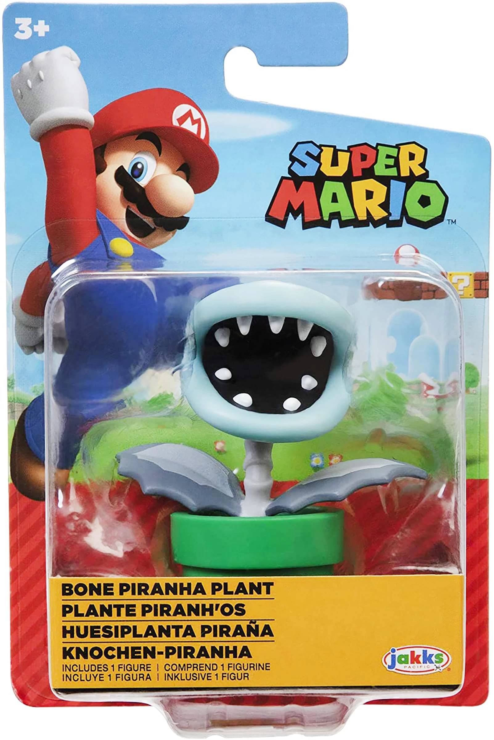 JAKKS PACIFIC Super Mario World Of Nintendo 2.5 Inch Figure | Bone Piranha Plant 4 JAKKS PACIFIC Super Mario World Of Nintendo 2.5 Inch Figure | Bone Piranha Plant - Image 2