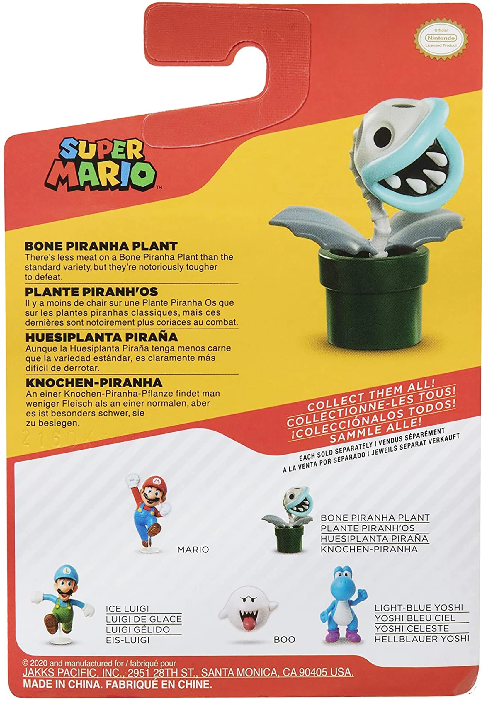 JAKKS PACIFIC Super Mario World Of Nintendo 2.5 Inch Figure | Bone Piranha Plant 5 JAKKS PACIFIC Super Mario World Of Nintendo 2.5 Inch Figure | Bone Piranha Plant - Image 3
