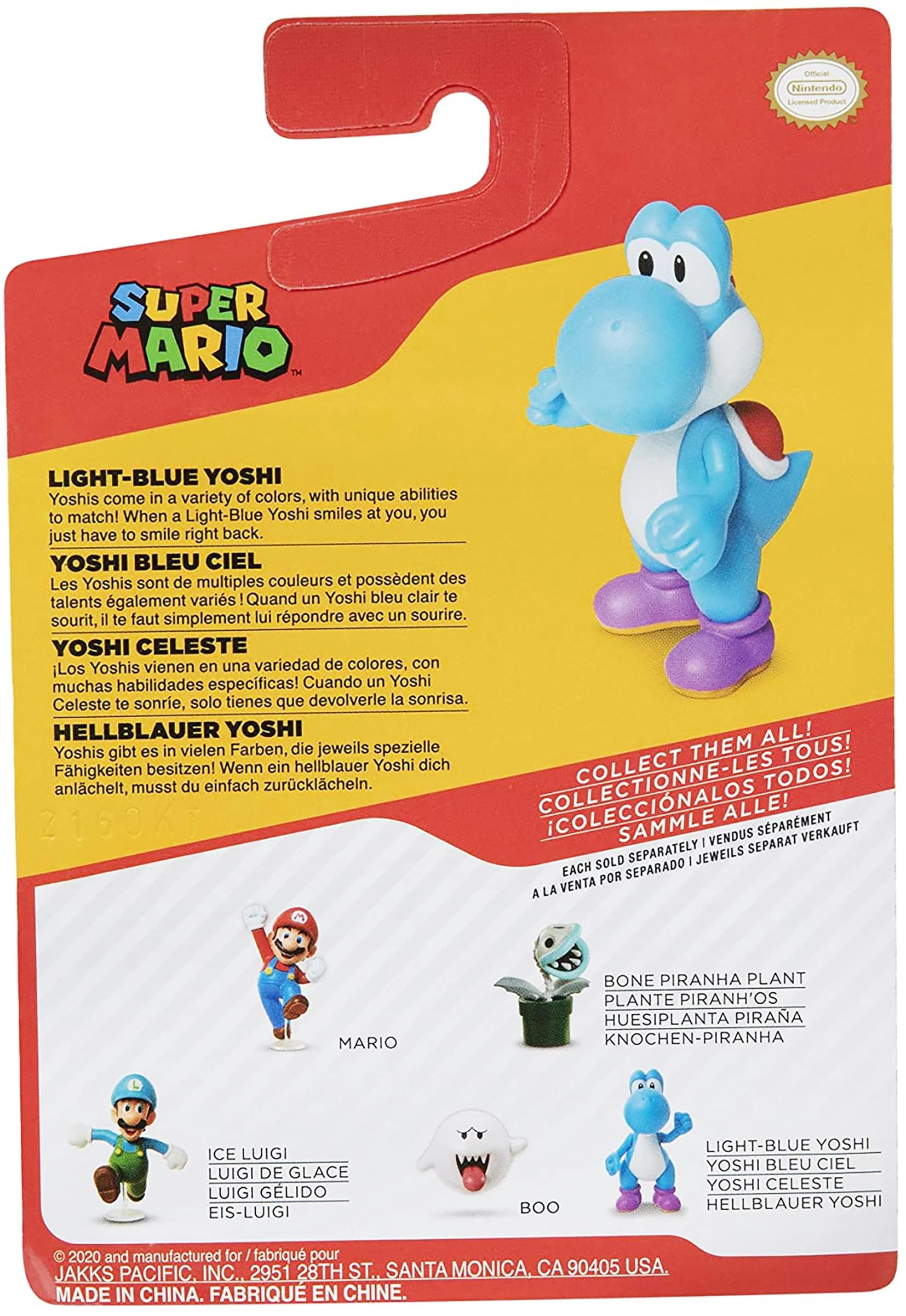 JAKKS PACIFIC Super Mario World Of Nintendo 2.5 Inch Figure | Light Blue Yoshi 5 JAKKS PACIFIC Super Mario World Of Nintendo 2.5 Inch Figure | Light Blue Yoshi - Image 3