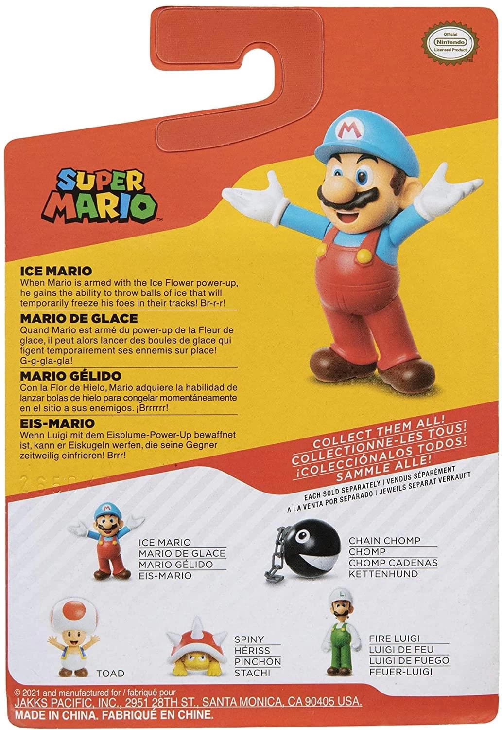 JAKKS PACIFIC Super Mario World Of Nintendo 2.5 Inch Figure | Open Arms Ice Mario 7 JAKKS PACIFIC Super Mario World Of Nintendo 2.5 Inch Figure | Open Arms Ice Mario - Image 5