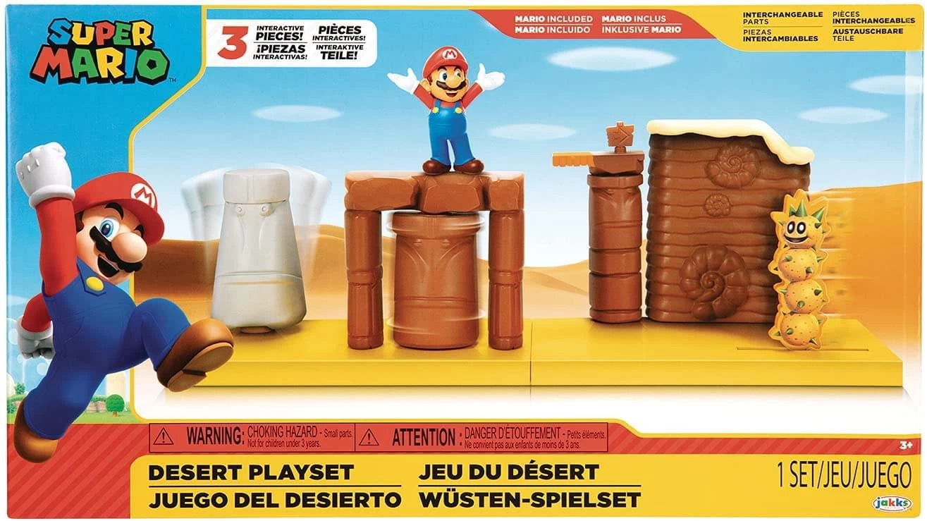JAKKS PACIFIC Super Mario World Of Nintendo 2.5 Inch Desert Playset 5 JAKKS PACIFIC Super Mario World Of Nintendo 2.5 Inch Desert Playset - Image 3