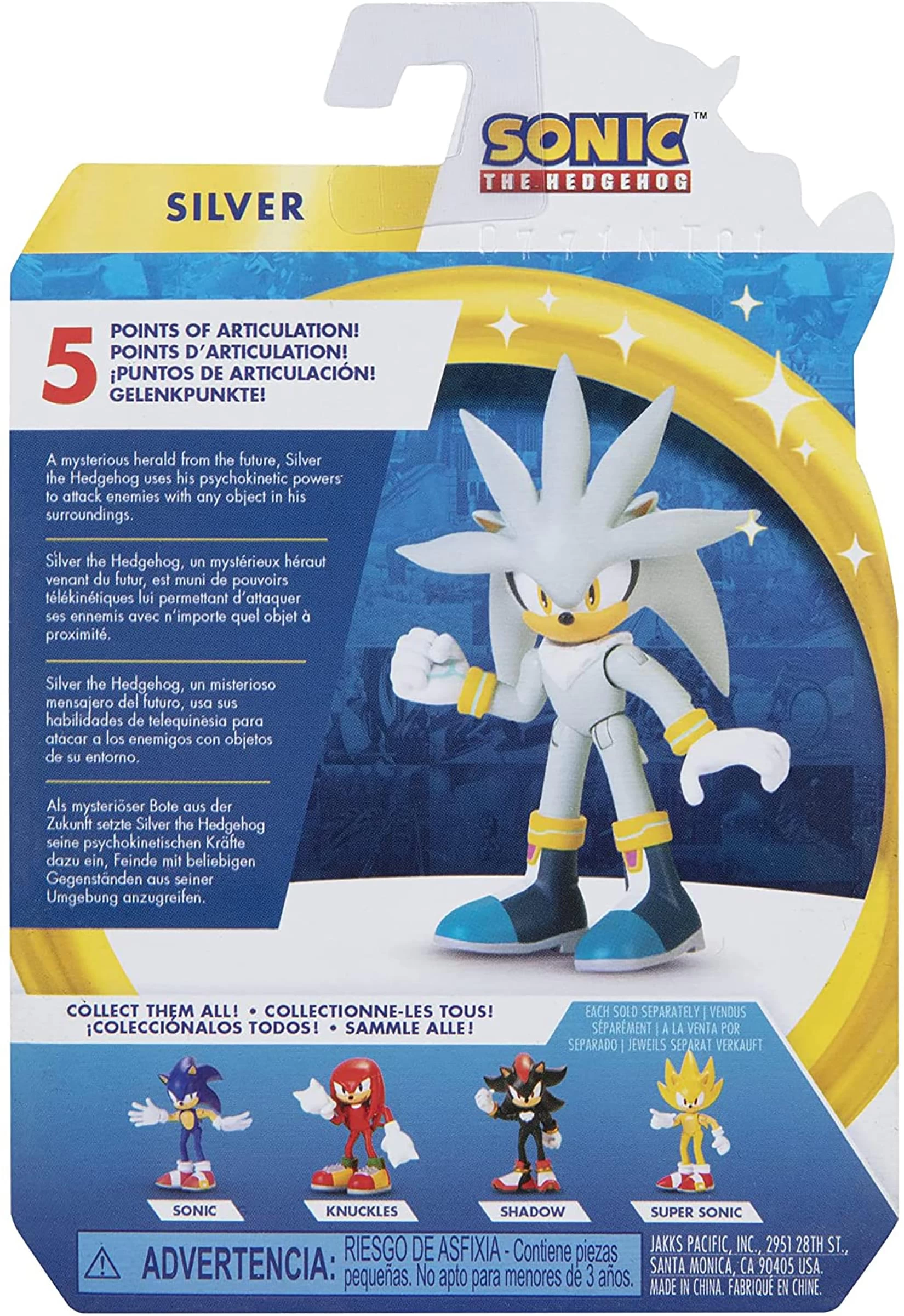 JAKKS PACIFIC Sonic The Hedgehog 2.5 Inch Figure | Modern Silver 6 JAKKS PACIFIC Sonic The Hedgehog 2.5 Inch Figure | Modern Silver - Image 4