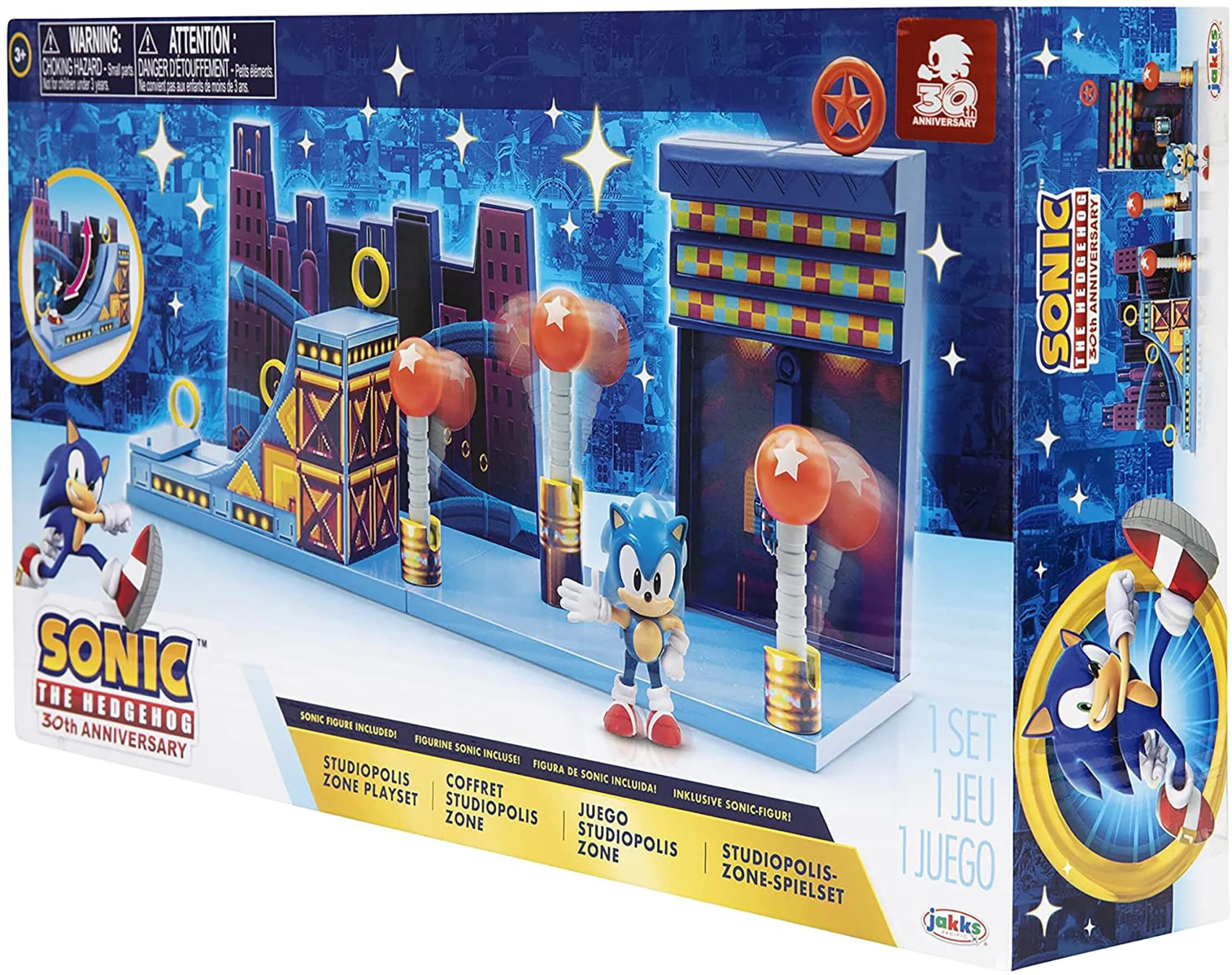 JAKKS PACIFIC Sonic The Hedgehog 2.5 Inch Figure Playset | Studiopolis Zone 4 JAKKS PACIFIC Sonic The Hedgehog 2.5 Inch Figure Playset | Studiopolis Zone - Image 2