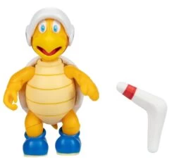 JAKKS PACIFIC Super Mario 4 Inch Action Figure | Hammer Bro W/ Boomerang