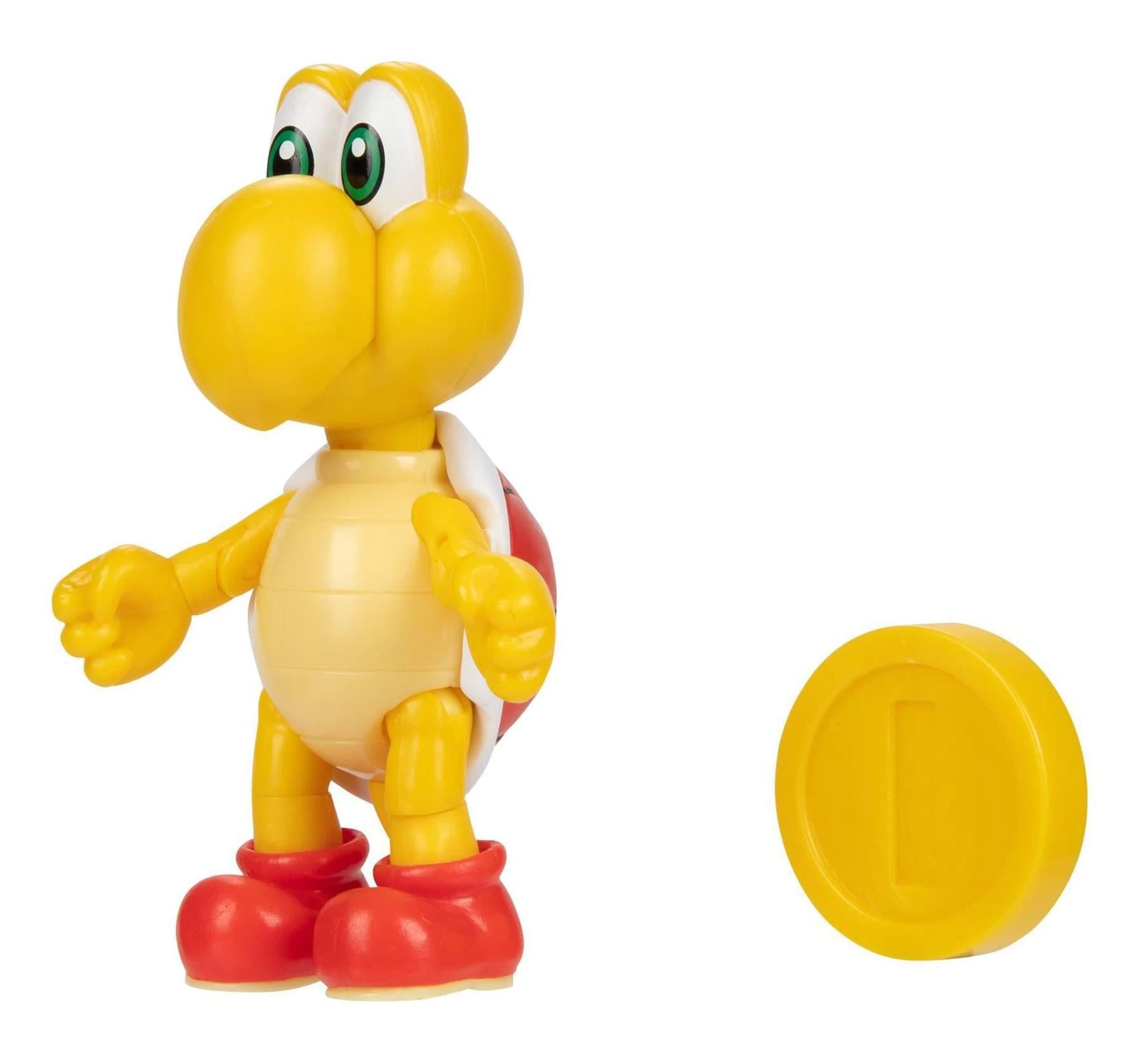 JAKKS PACIFIC Super Mario 4 Inch Action Figure | Red Koopa W/ Coin 5 JAKKS PACIFIC Super Mario 4 Inch Action Figure | Red Koopa W/ Coin - Image 3