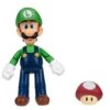 JAKKS PACIFIC Super Mario 4 Inch Action Figure | Luigi W/ 1-Up Mushroom 1 JAKKS PACIFIC Super Mario 4 Inch Action Figure | Luigi W/ 1-Up Mushroom -Boutique Toy Store JKP 40822I CA