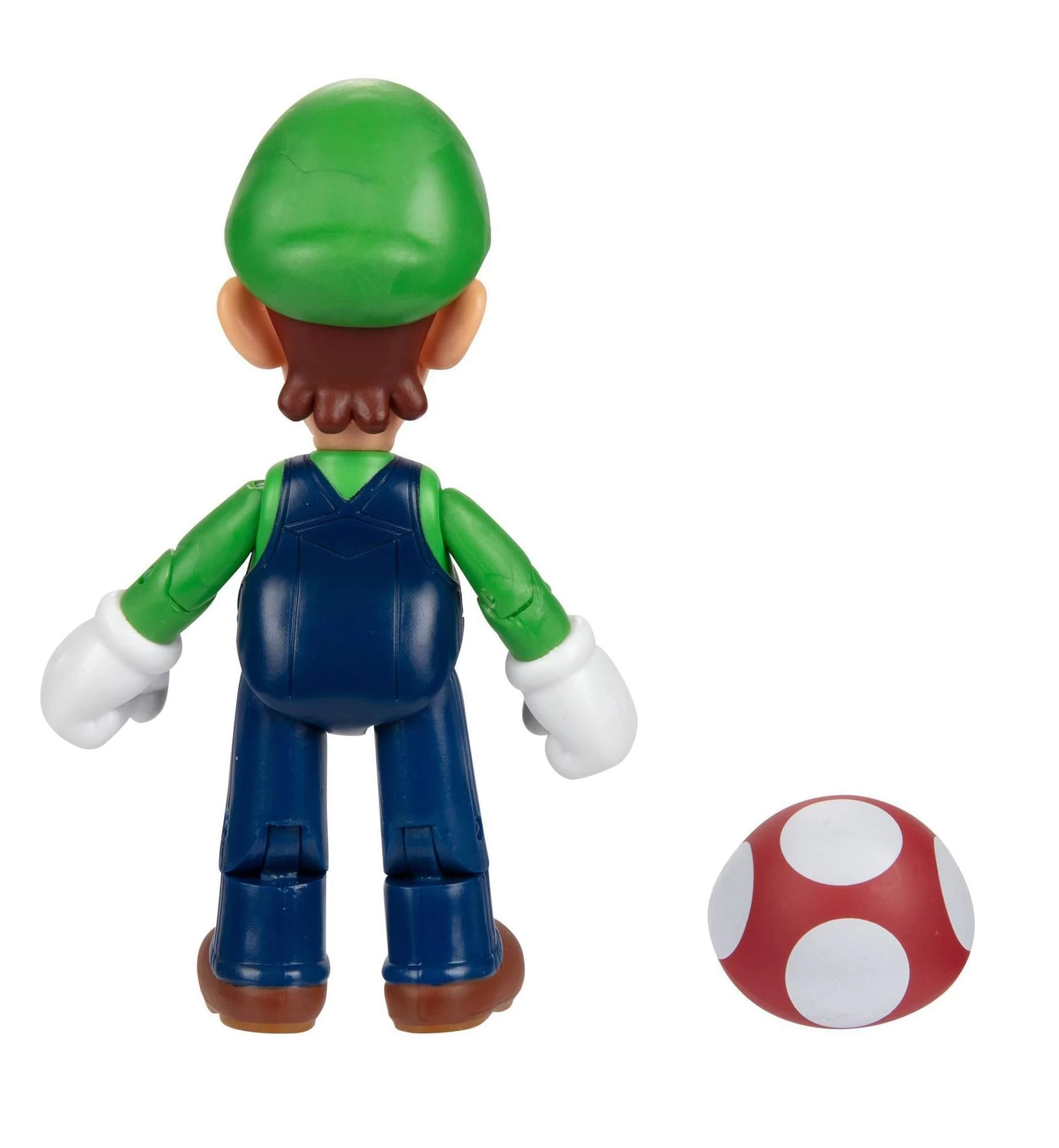 JAKKS PACIFIC Super Mario 4 Inch Action Figure | Luigi W/ 1-Up Mushroom 5 JAKKS PACIFIC Super Mario 4 Inch Action Figure | Luigi W/ 1-Up Mushroom - Image 3