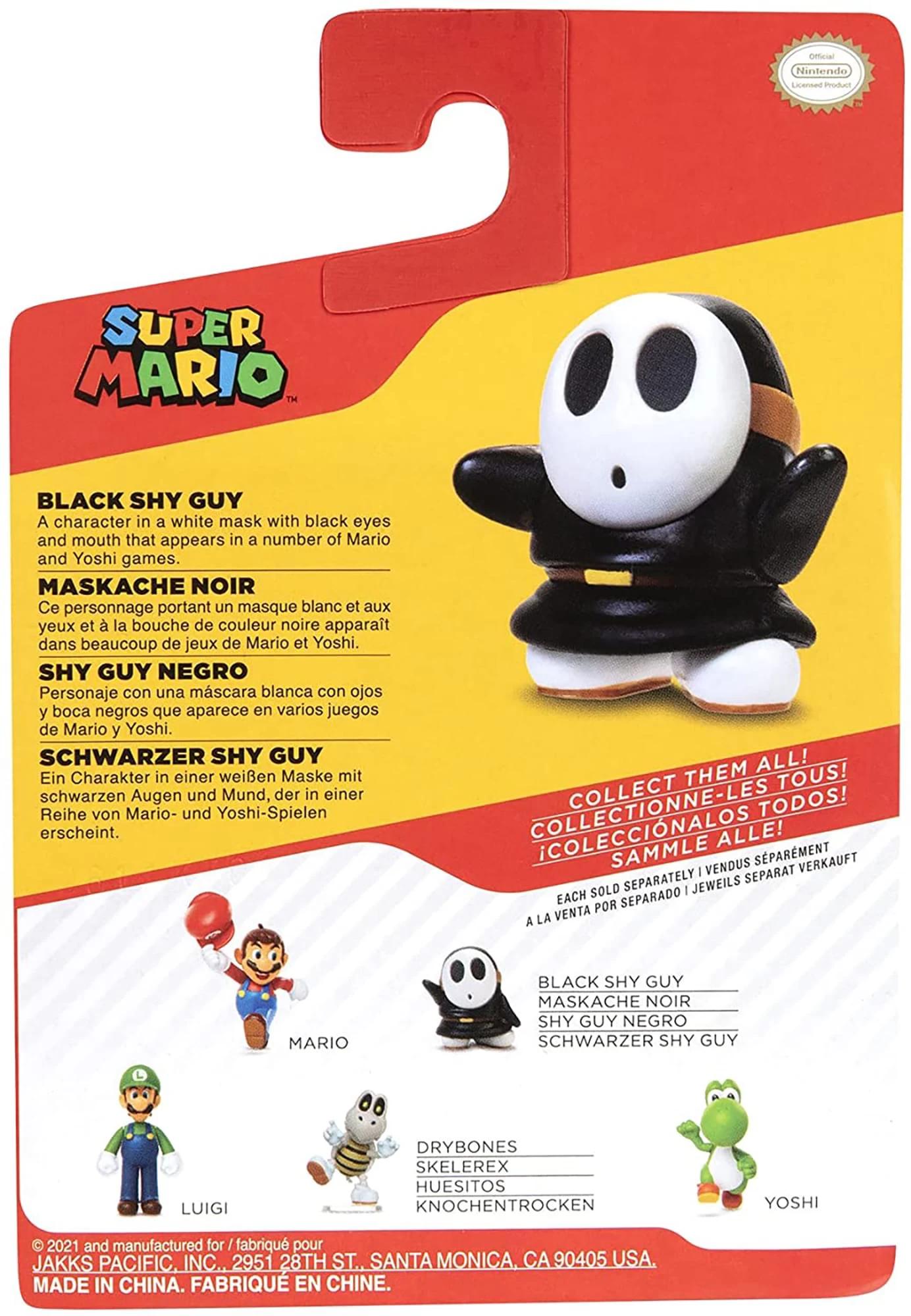JAKKS PACIFIC Super Mario World Of Nintendo 2.5 Inch Figure | Black Shy Guy 6 JAKKS PACIFIC Super Mario World Of Nintendo 2.5 Inch Figure | Black Shy Guy - Image 4