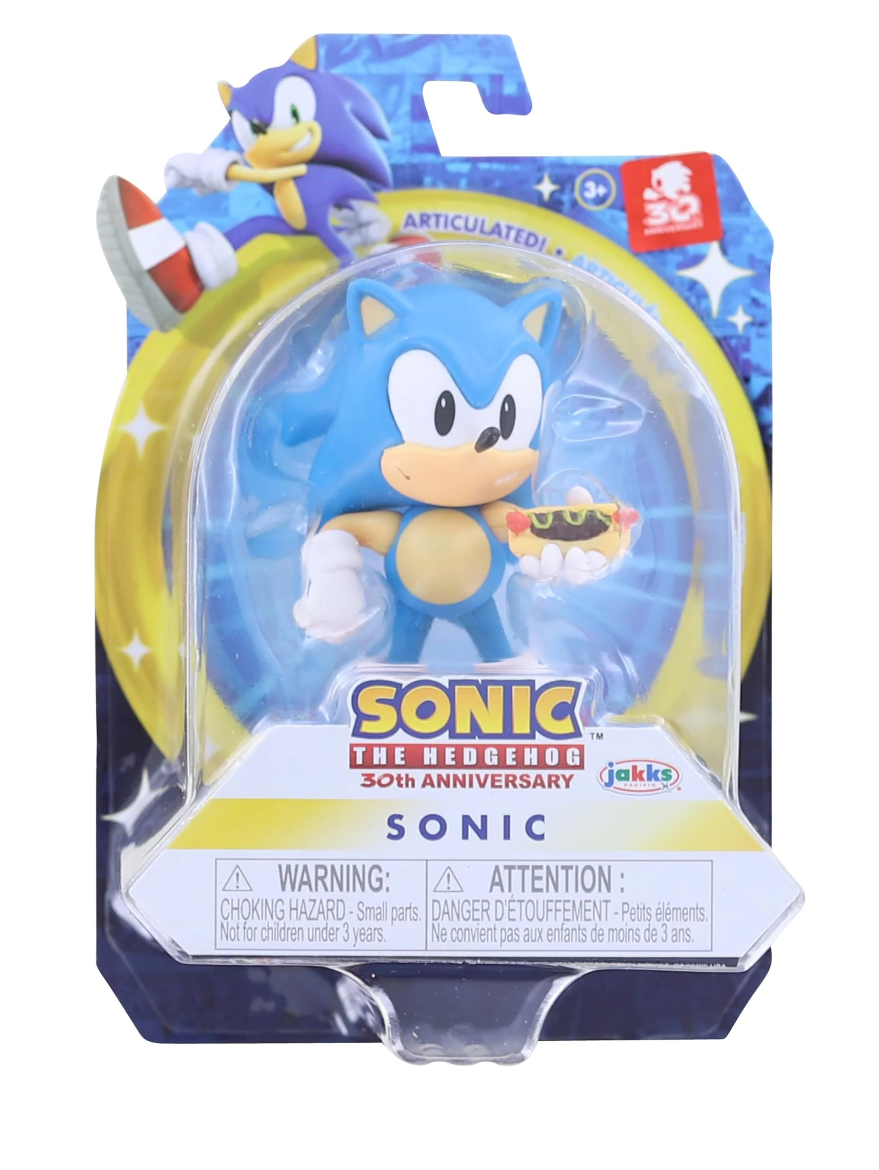 JAKKS PACIFIC Sonic The Hedgehog 2.5 Inch Figure | Classic Sonic W/ Hot Dog 3 JAKKS PACIFIC Sonic The Hedgehog 2.5 Inch Figure | Classic Sonic W/ Hot Dog