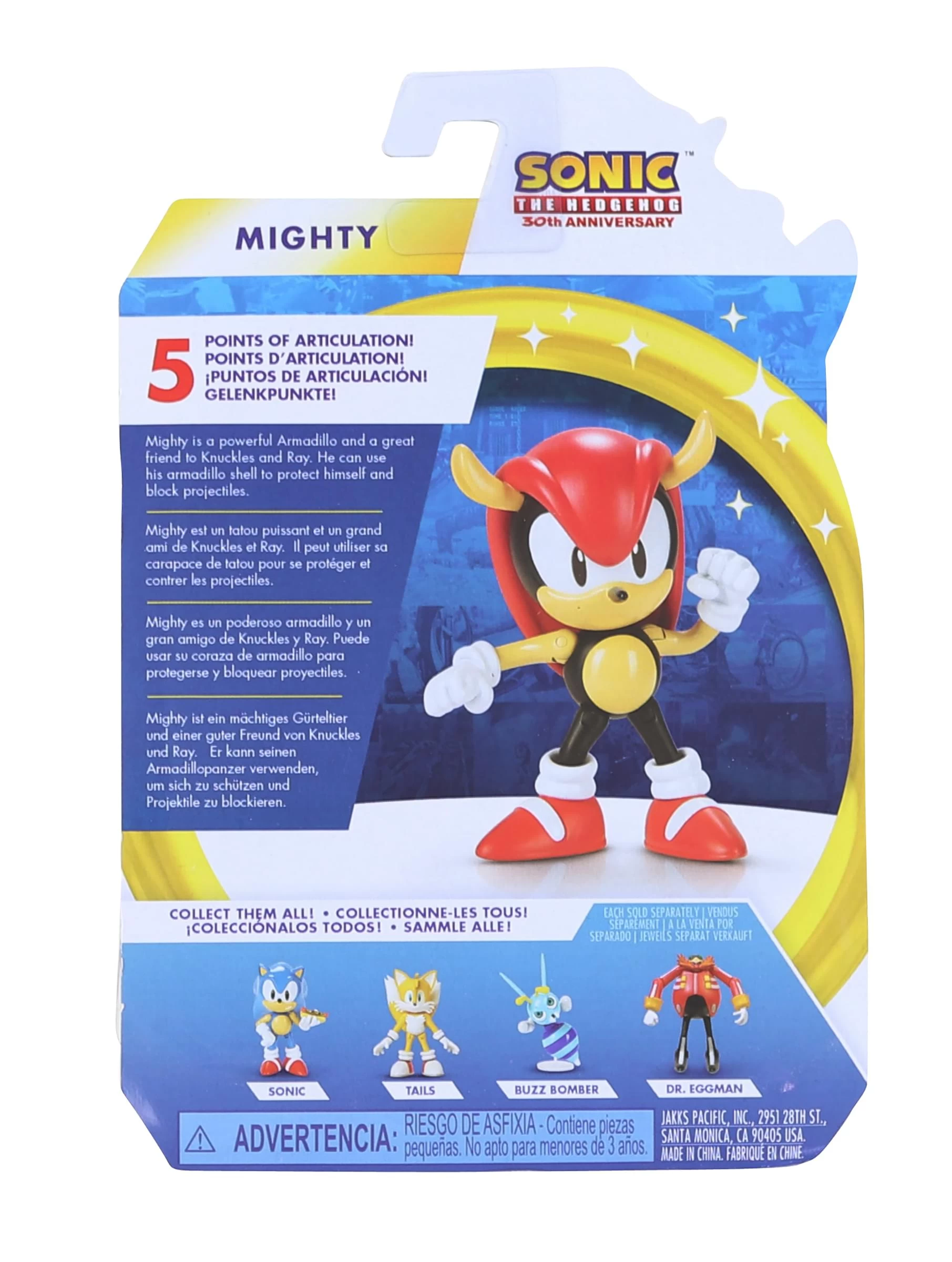 JAKKS PACIFIC Sonic The Hedgehog 2.5 Inch Figure | Classic Mighty 4 JAKKS PACIFIC Sonic The Hedgehog 2.5 Inch Figure | Classic Mighty - Image 2