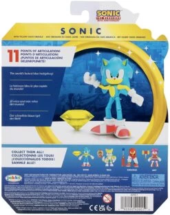 JAKKS PACIFIC Sonic The Hedgehog 4 Inch Figure | Modern Sonic With Yellow Chaos Emerald 7 JAKKS PACIFIC Sonic The Hedgehog 4 Inch Figure | Modern Sonic With Yellow Chaos Emerald -Boutique Toy Store JKP 40901I CC