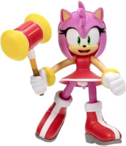 JAKKS PACIFIC Sonic The Hedgehog 4 Inch Figure | Modern Amy With Hammer