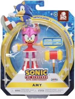JAKKS PACIFIC Sonic The Hedgehog 4 Inch Figure | Modern Amy With Hammer 7 JAKKS PACIFIC Sonic The Hedgehog 4 Inch Figure | Modern Amy With Hammer -Boutique Toy Store JKP 40902I CC