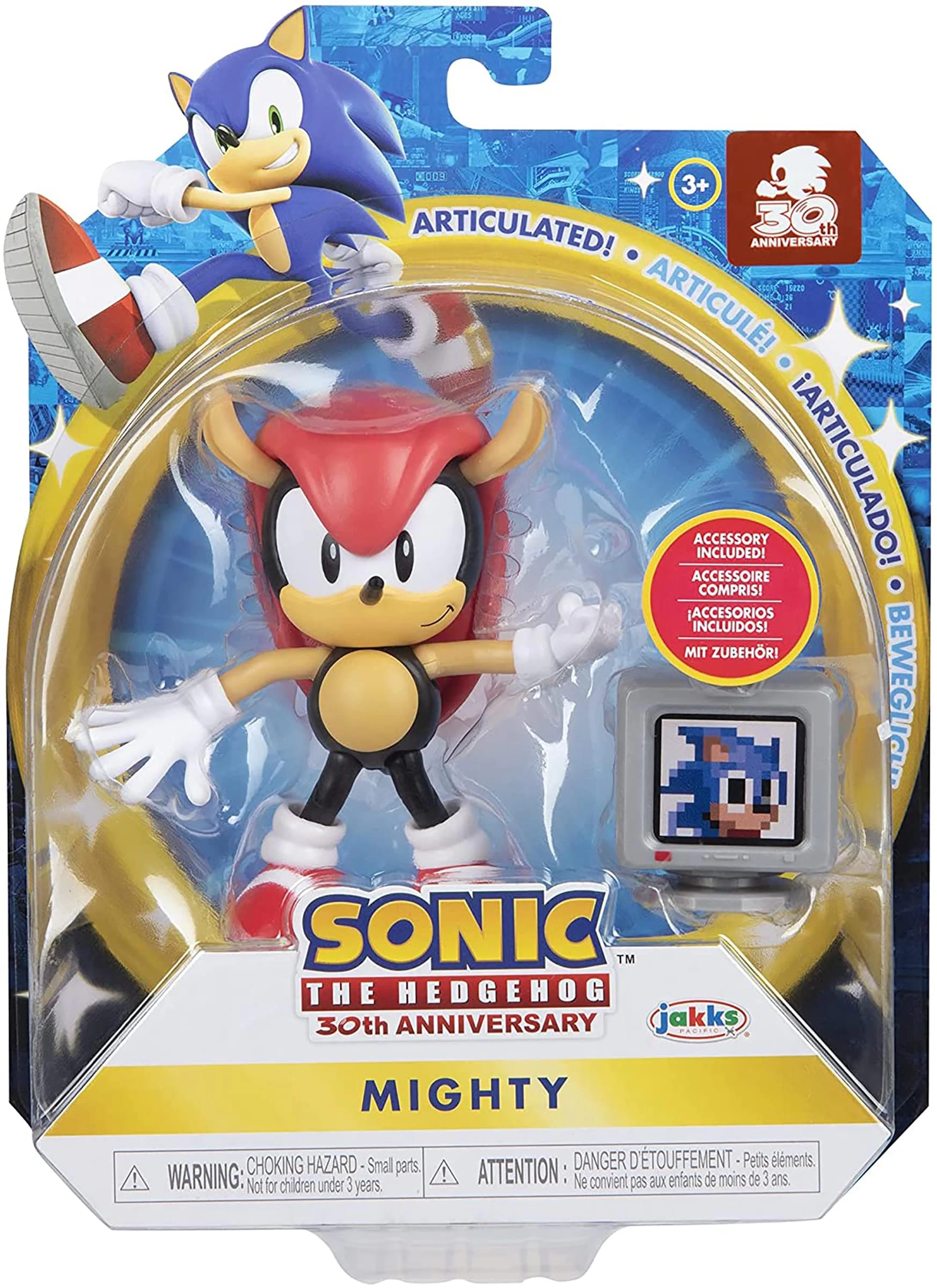 JAKKS PACIFIC Sonic The Hedgehog 4 Inch Figure | Classic Mighty 5 JAKKS PACIFIC Sonic The Hedgehog 4 Inch Figure | Classic Mighty - Image 3