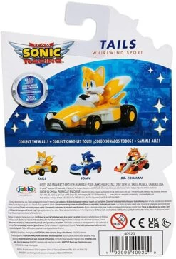 JAKKS PACIFIC Sonic The Hedgehog 1:64 Die-Cast Vehicle | Tails 7 JAKKS PACIFIC Sonic The Hedgehog 1:64 Die-Cast Vehicle | Tails -Boutique Toy Store JKP 40920I CC