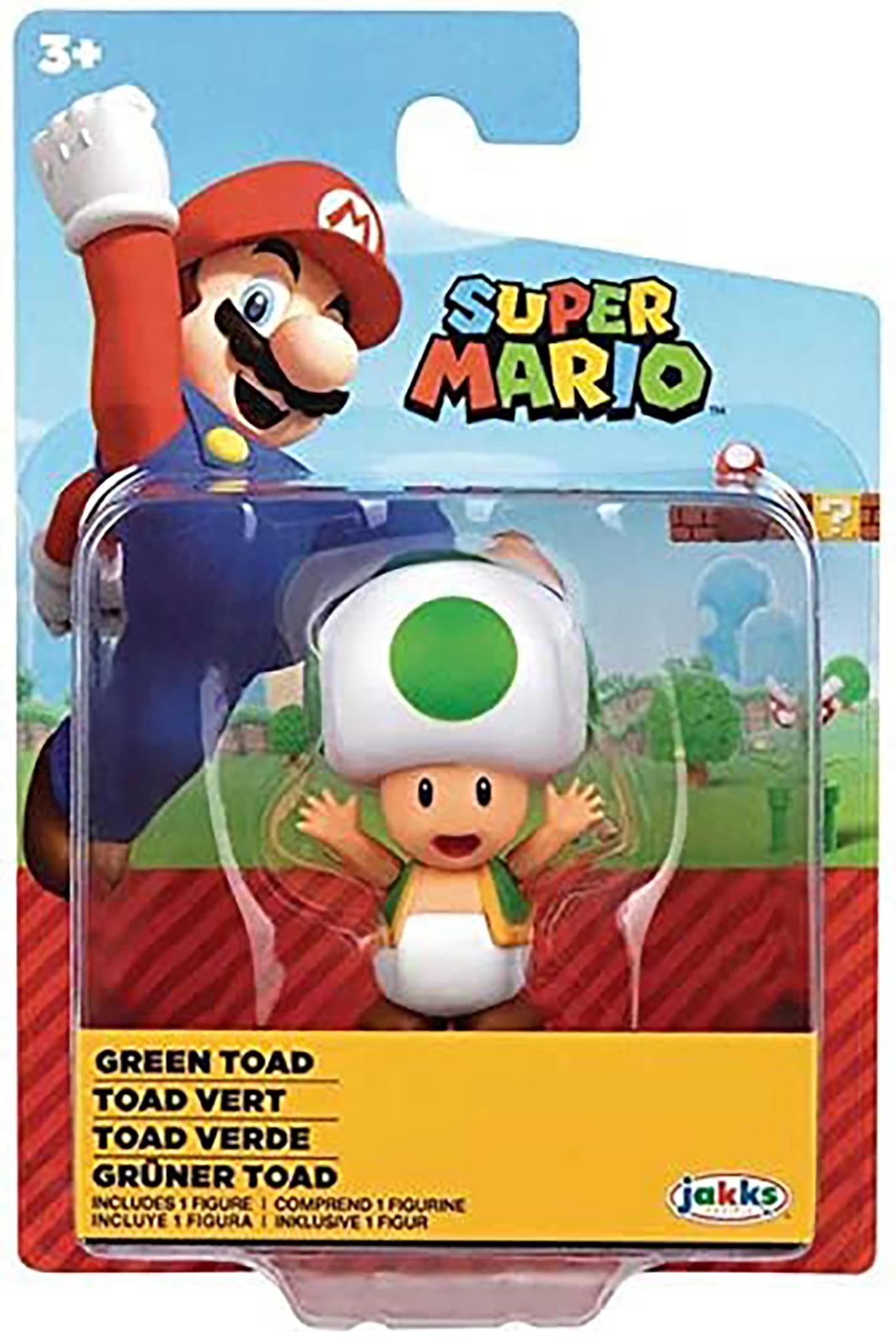 JAKKS PACIFIC Super Mario World Of Nintendo 2.5 Inch Figure | Green Toad 4 JAKKS PACIFIC Super Mario World Of Nintendo 2.5 Inch Figure | Green Toad - Image 2