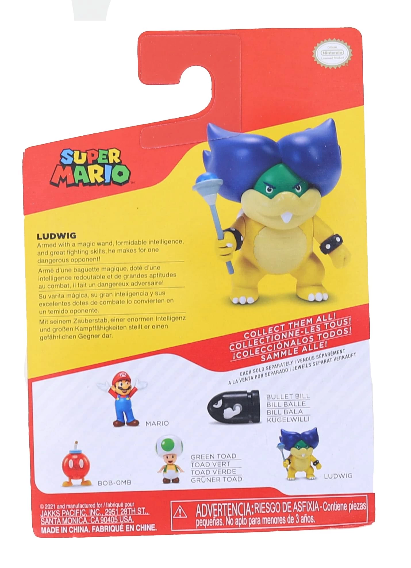 JAKKS PACIFIC Super Mario World Of Nintendo 2.5 Inch Figure | Ludwig Von Koopa 4 JAKKS PACIFIC Super Mario World Of Nintendo 2.5 Inch Figure | Ludwig Von Koopa - Image 2