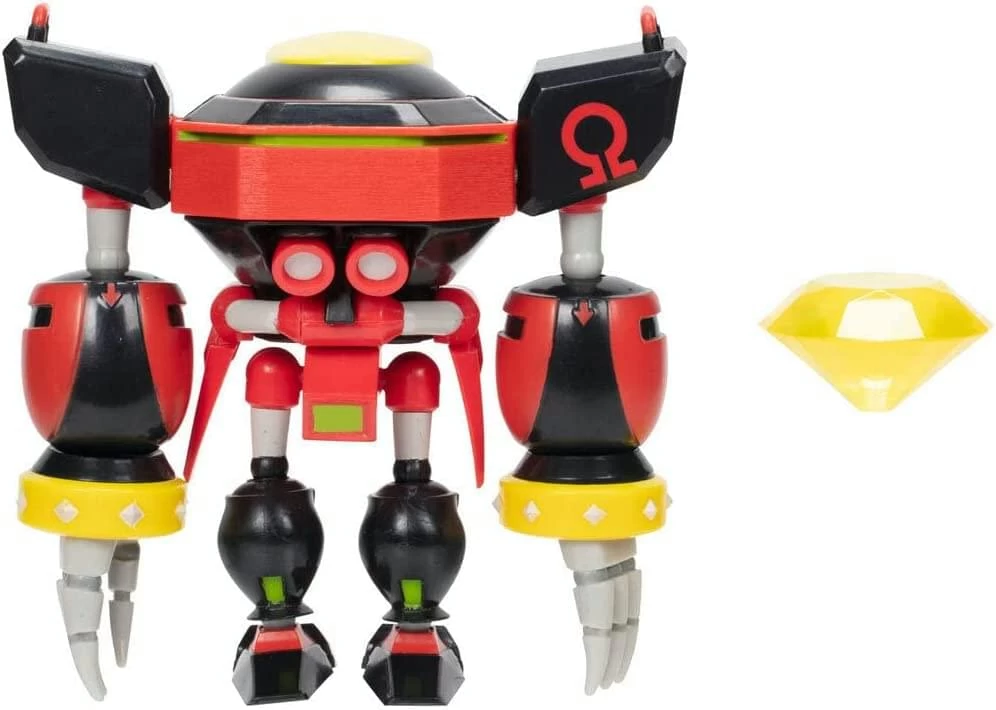 JAKKS PACIFIC Sonic The Hedgehog 4 Inch Figure | E-123 Omega With Yellow Chaos Emerald 4 JAKKS PACIFIC Sonic The Hedgehog 4 Inch Figure | E-123 Omega With Yellow Chaos Emerald - Image 2