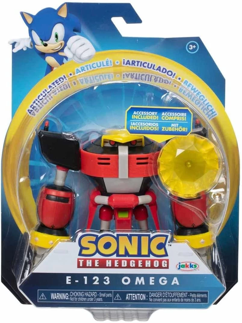 JAKKS PACIFIC Sonic The Hedgehog 4 Inch Figure | E-123 Omega With Yellow Chaos Emerald 5 JAKKS PACIFIC Sonic The Hedgehog 4 Inch Figure | E-123 Omega With Yellow Chaos Emerald - Image 3