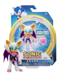 JAKKS PACIFIC Sonic The Hedgehog 4 Inch Figure | Rouge The Bat With Heart Bomb 7 JAKKS PACIFIC Sonic The Hedgehog 4 Inch Figure | Rouge The Bat With Heart Bomb -Boutique Toy Store JKP 41221I CC