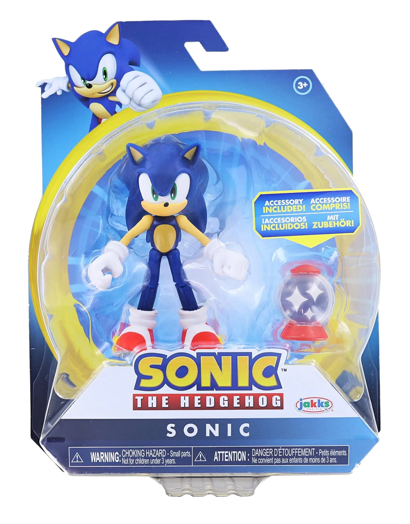 JAKKS PACIFIC Sonic The Hedgehog 4 Inch Figure | Sonic (Modern) With Invincible Item Box 3 JAKKS PACIFIC Sonic The Hedgehog 4 Inch Figure | Sonic (Modern) With Invincible Item Box